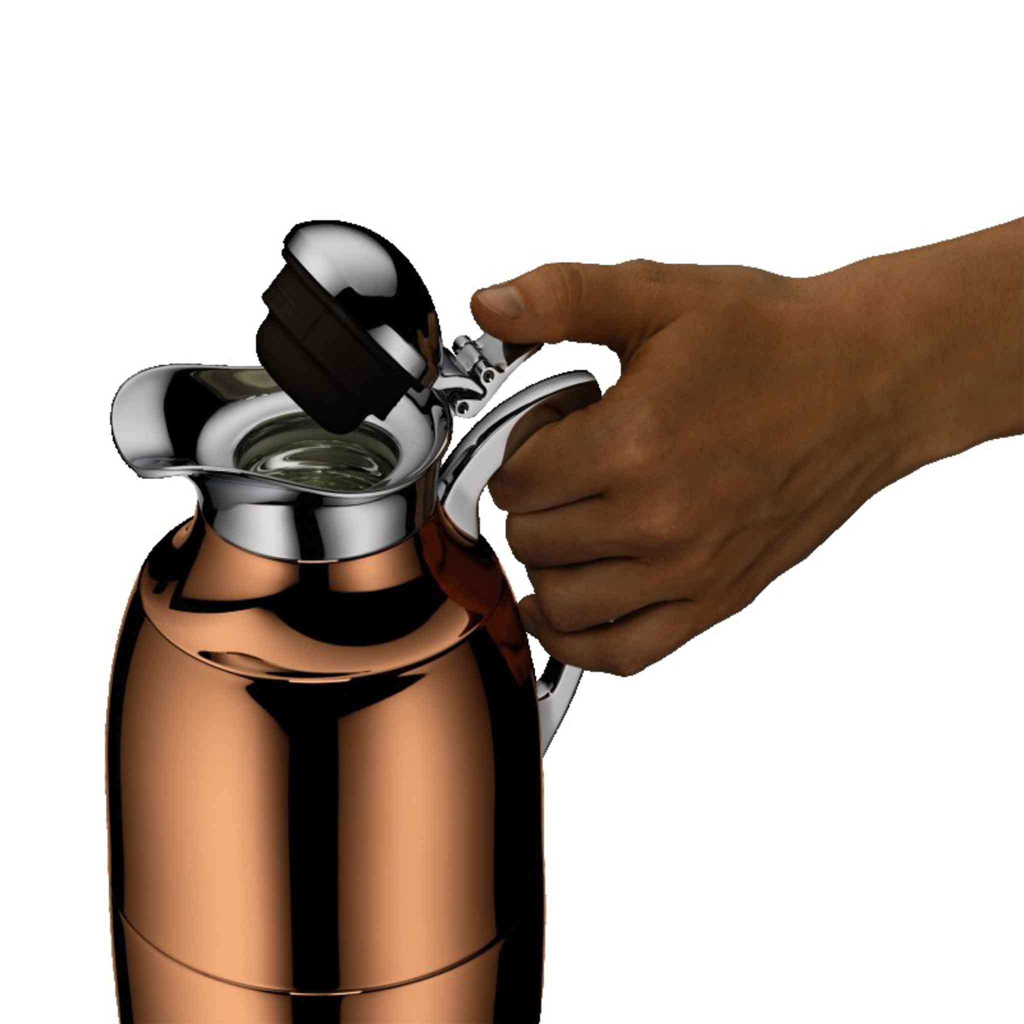 1.0L INSULATED CARAFE JUWEL S/S - COPPER PLATED