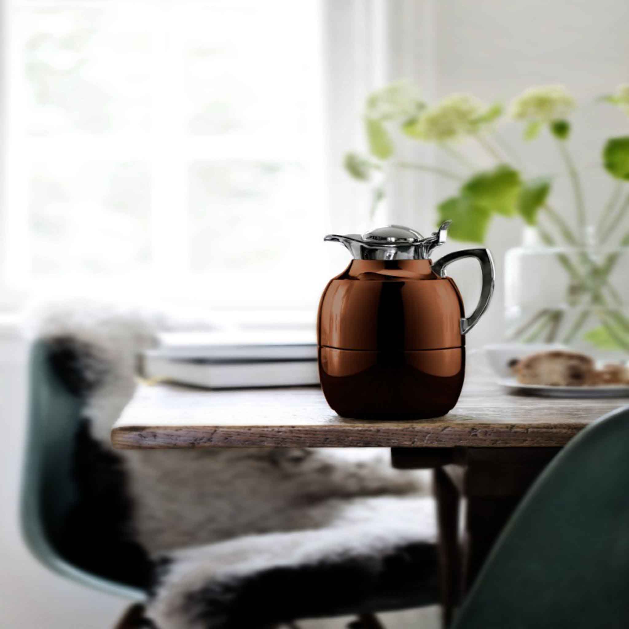 1.0L INSULATED CARAFE JUWEL S/S - COPPER PLATED