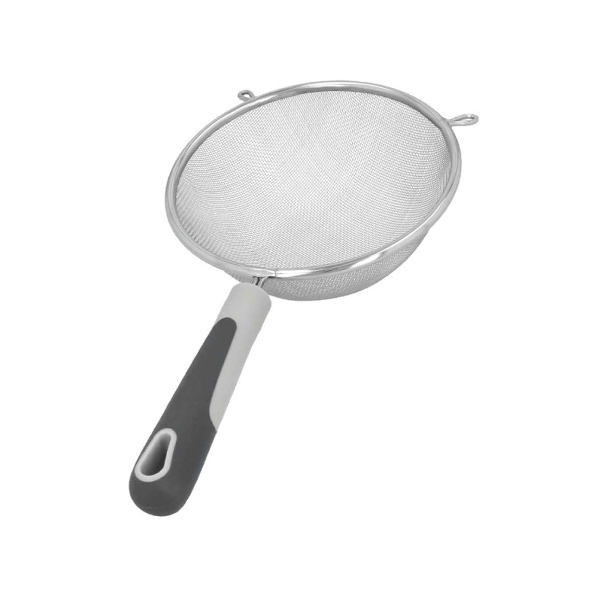 SIEVE | 16 CM STAINLESS STEEL WITH PLASTIC HANDLE EASY BAKING