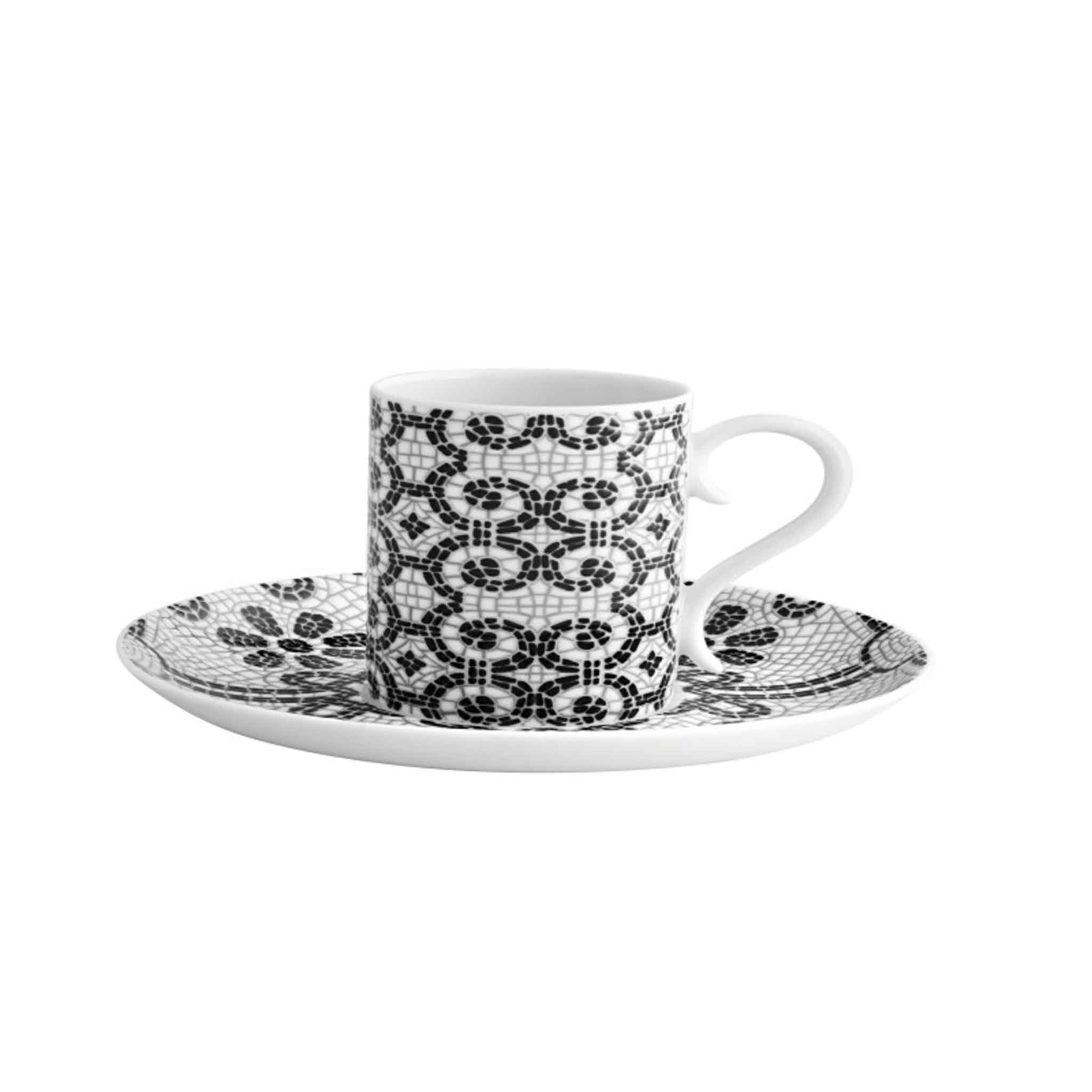 SET 4 COFFEE CUPS & SAUCERS CALCADA
