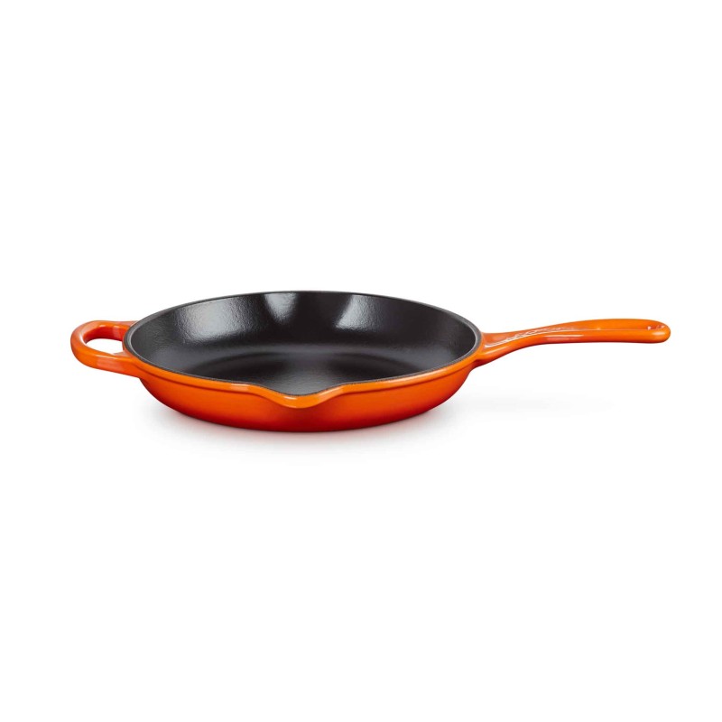 23CM SIGNATURE CAST IRON ROUND SKILLET - VOLCANIC