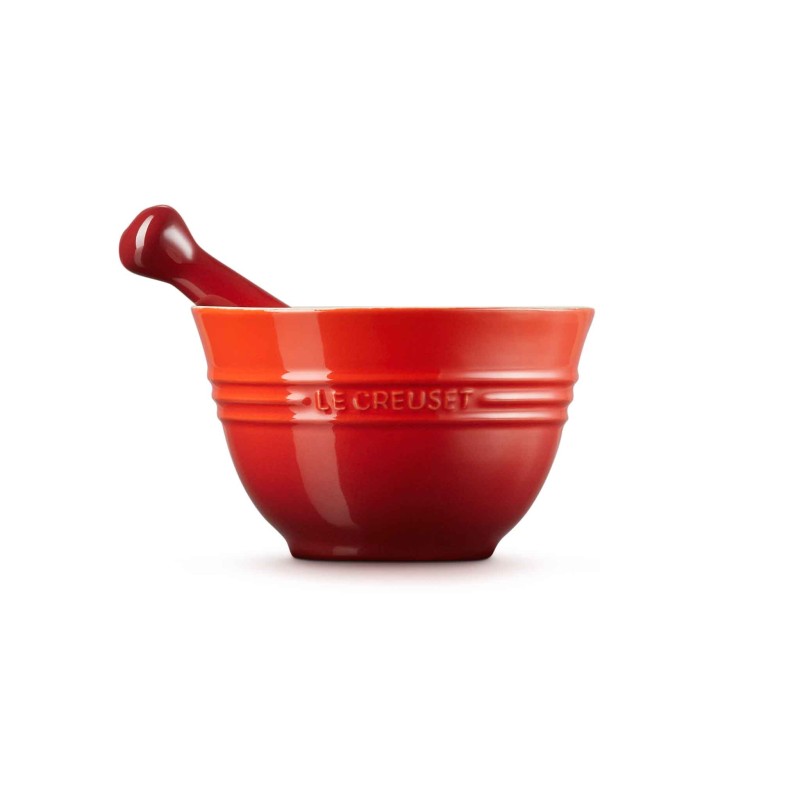 Le Creuset Stoneware Pestle & Mortar Cerise