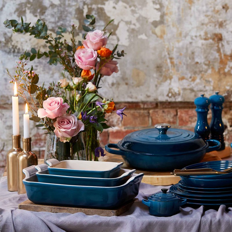 Le Creuset Stoneware Heritage Rectangular Dish 32cm Deep Teal