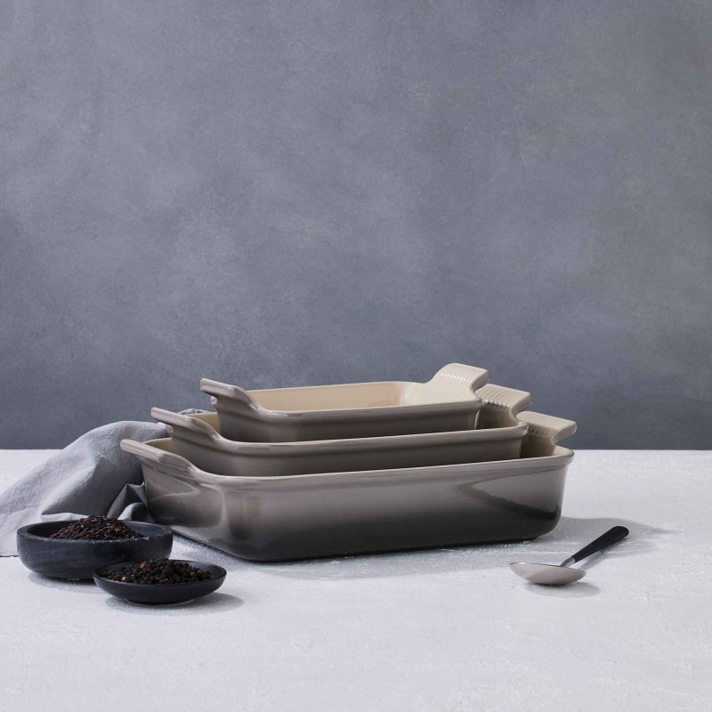 32CM HERITAGE RECTANGULAR BAKING DISH STONEWARE - FLINT