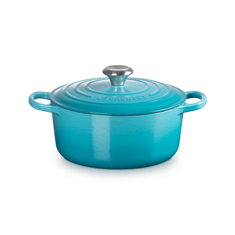Le Creuset Signature Cast Iron Round Casserole 24cm Teal