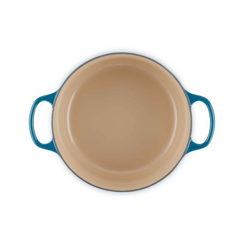 Le Creuset Signature Cast Iron Round Casserole 24cm Deep Teal