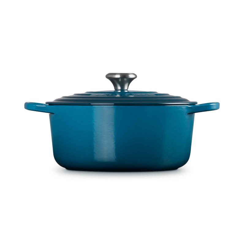 Le Creuset Signature Cast Iron Round Casserole 26cm Deep Teal