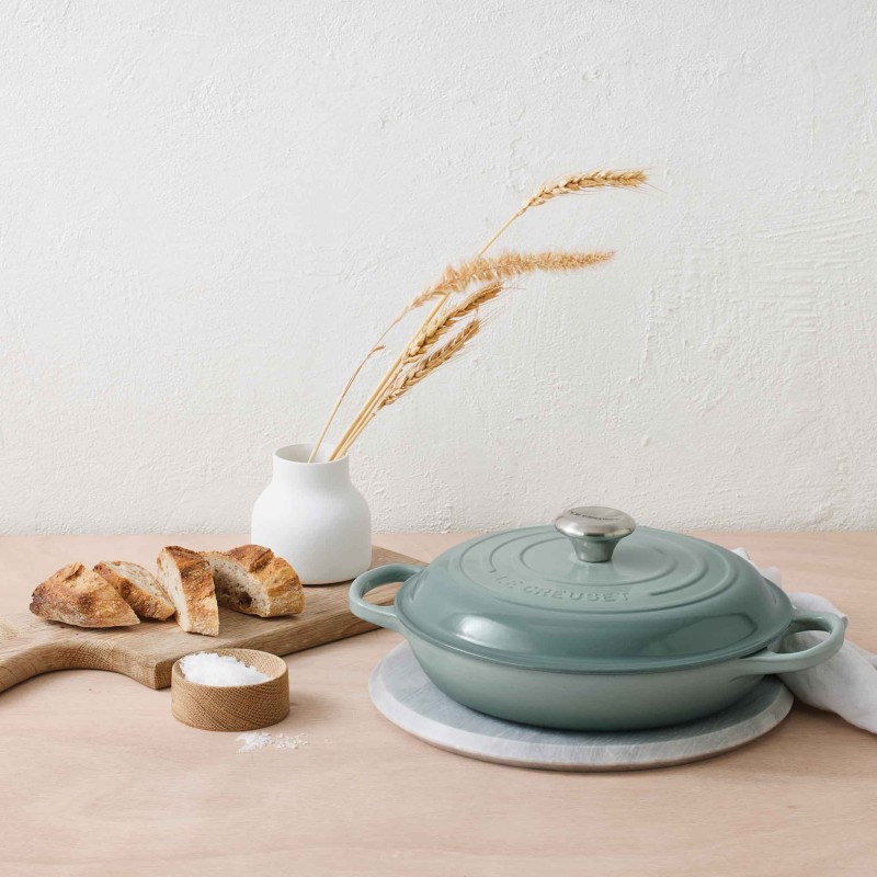 Le Creuset Signature Cast Iron Shallow Casserole 26cm Sea Salt