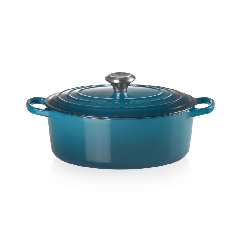 Le Creuset Signature Cast Iron Oval Casserole 31cm Deep Teal