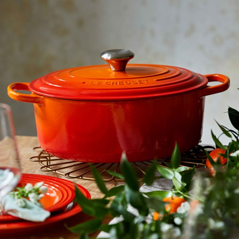 Le Creuset Signature Cast Iron Oval Casserole 31cm Volcanic