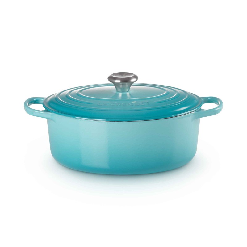 Le Creuset Signature Cast Iron Oval Casserole 29cm Teal