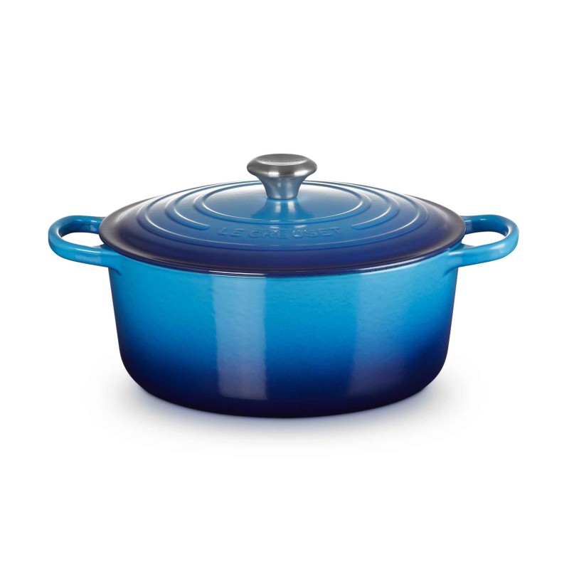 Le Creuset Signature Cast Iron Round Casserole 28cm Azure