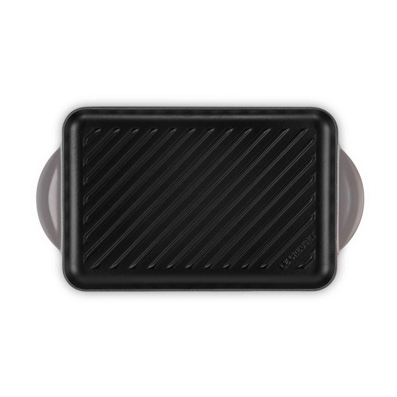 Le Creuset Signature Cast Iron Rectangular Grill 32cm Flint