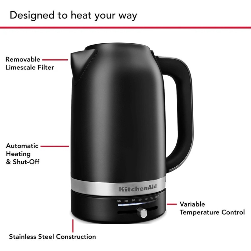 1.7L VARIABLE TEMPERATURE KETTLE - MATTE BLACK