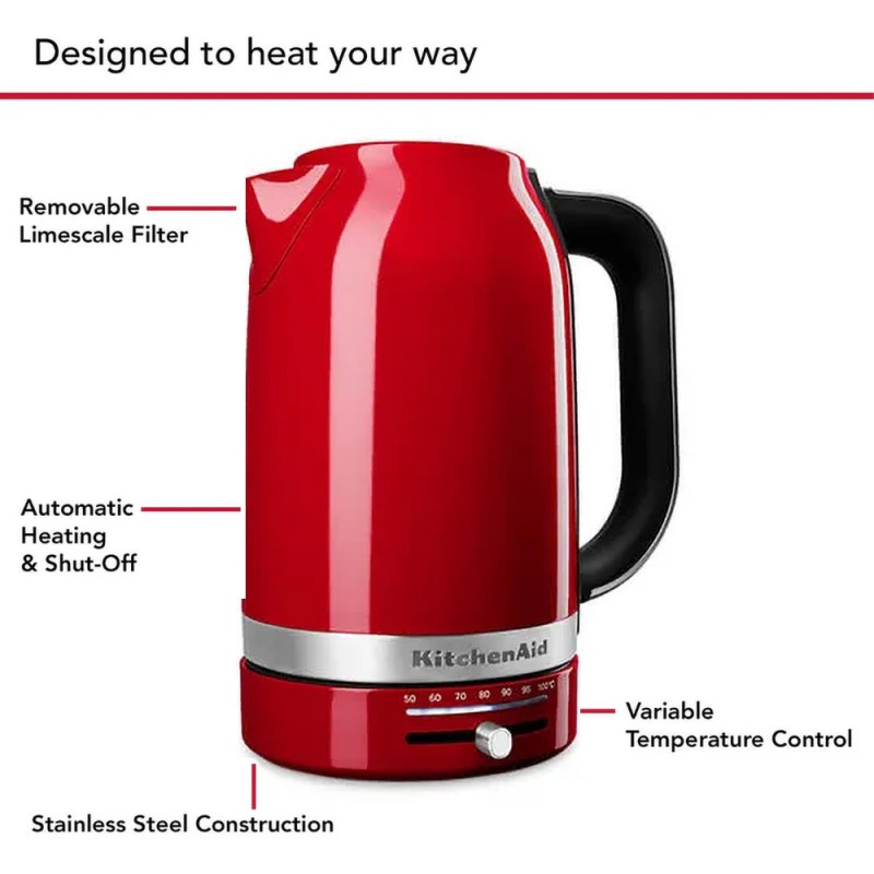 1.7L VARIABLE TEMPERATURE KETTLE - EMPIRE RED