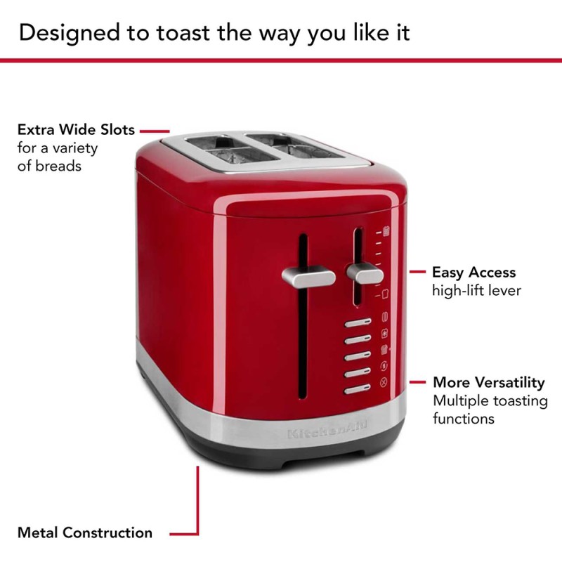 2 SLICE TOASTER - EMPIRE RED