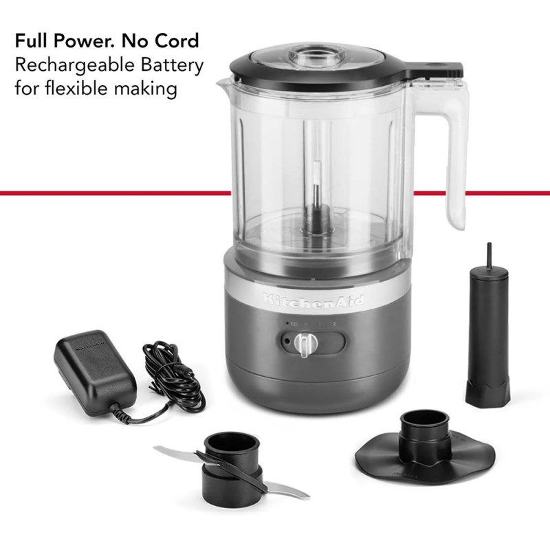 1.18L CORDLESS FOOD CHOPPER - CHARCOAL GREY