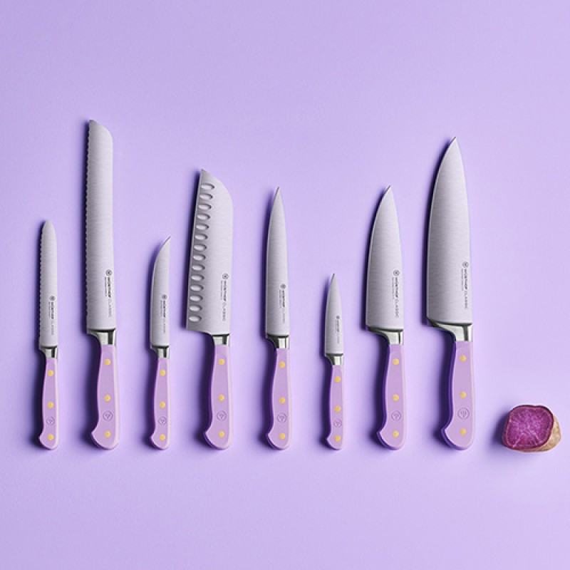 SERRATED UTILITY KNIFE CLASSIC PURPLE YAM - 14cm