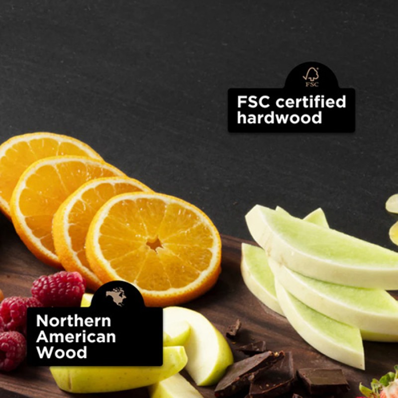 LIVE EDGE CHARCUTERIE BOARD - WALNUT