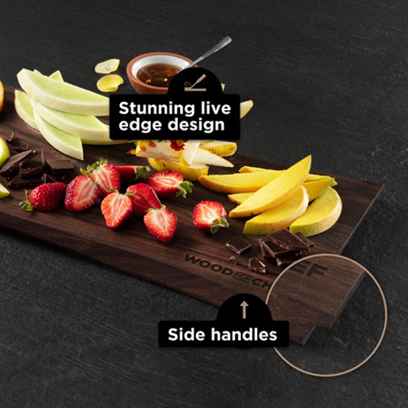 LIVE EDGE CHARCUTERIE BOARD - WALNUT