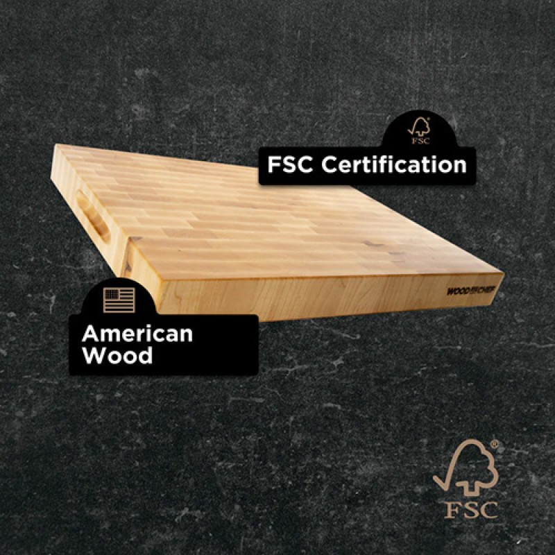 BUTCHER BLOCK PRO RAISED HARD MAPLE