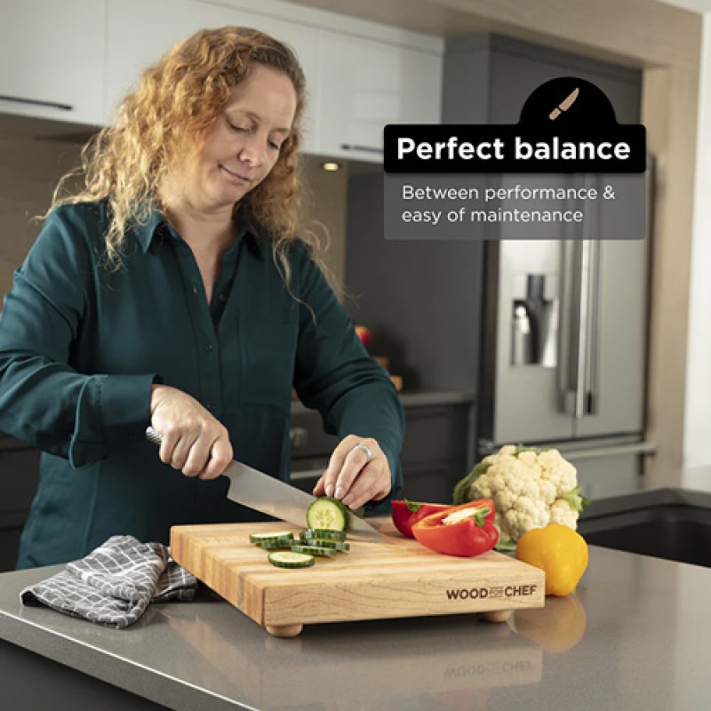 RAISED BLOCK HARD MAPLE KIT RUBBER WOOD FEET