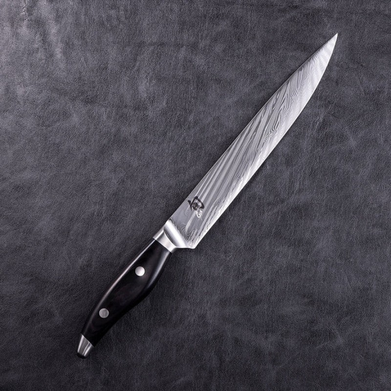 SHUN NAGARE BLACK SLICING KNIFE 9"