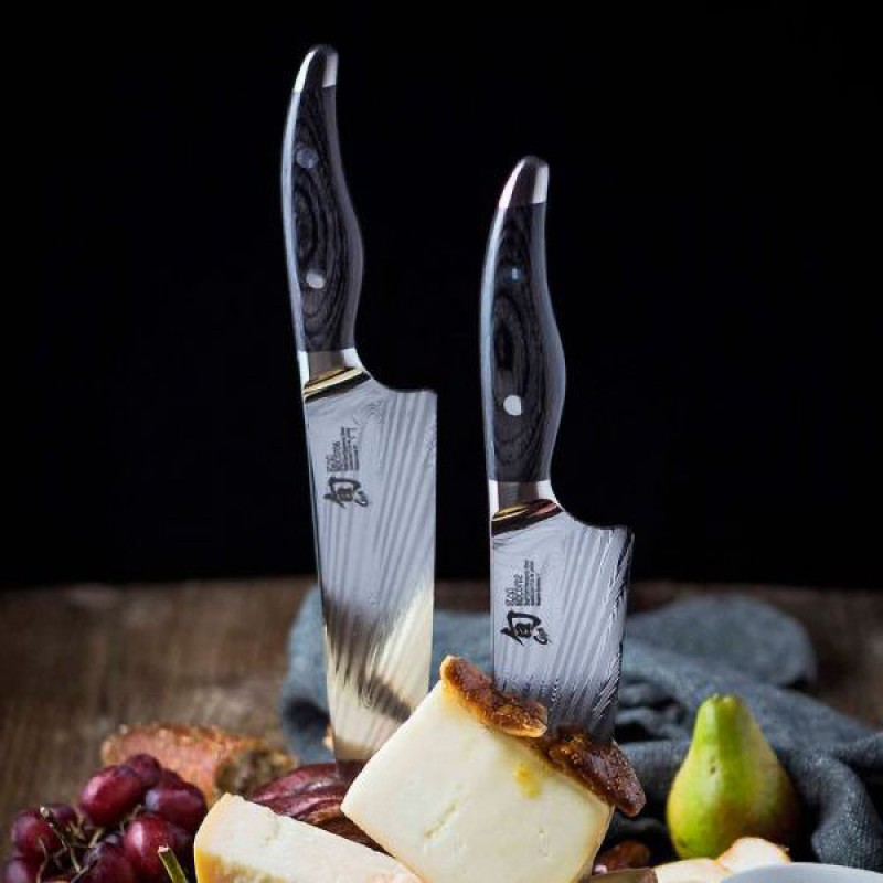 SHUN NAGARE BLACK SANTOKU 7"