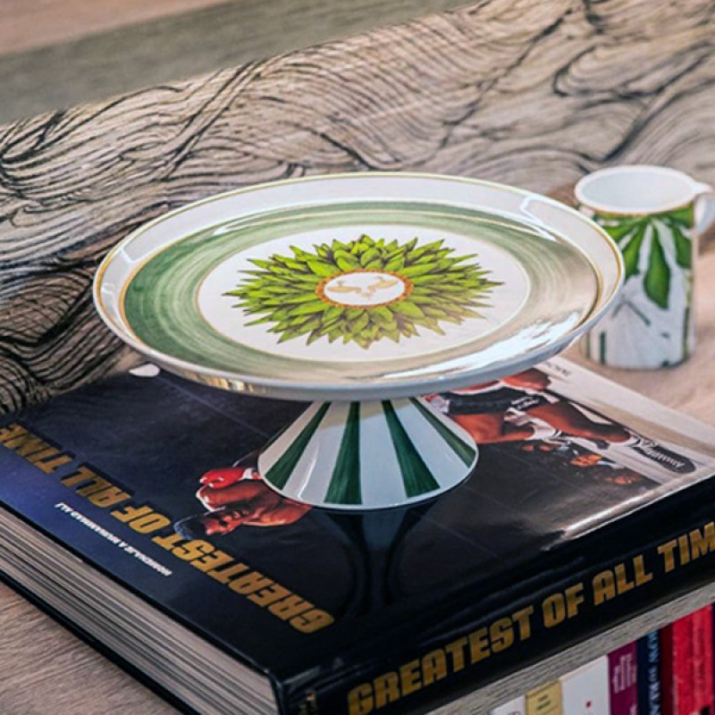 LARGE CAKE PLATE AMAZONIA