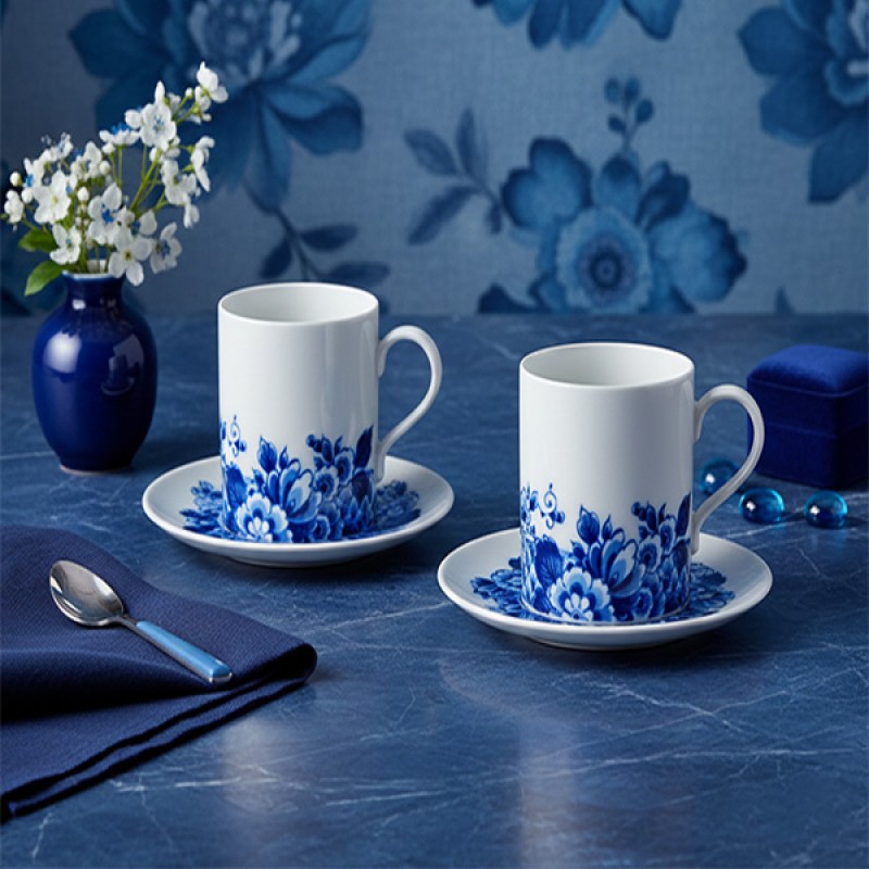 COFFEE CUP & SAUCER BLUE MING