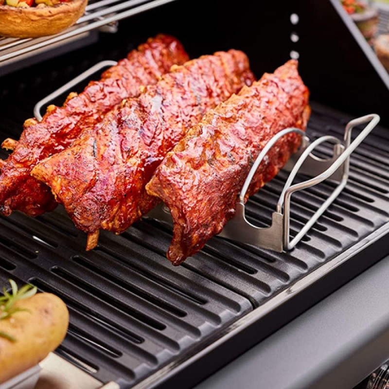 RIBS AND ROASTS RACK - STAINLESS STEEL