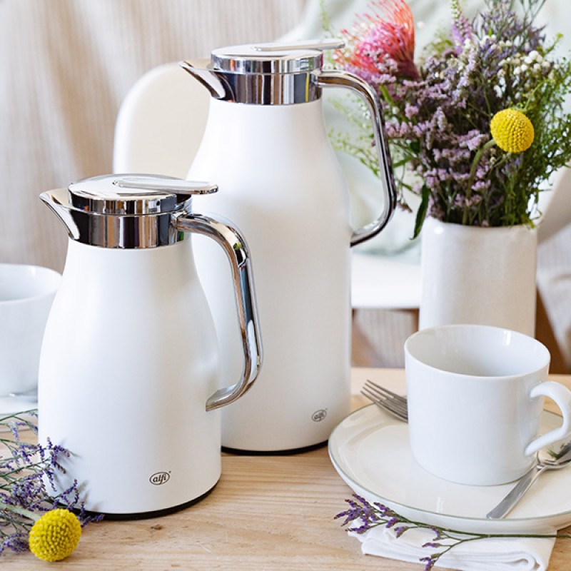 1.5L INSULATED CARAFE SKYLINE - COCO WHITE MAT