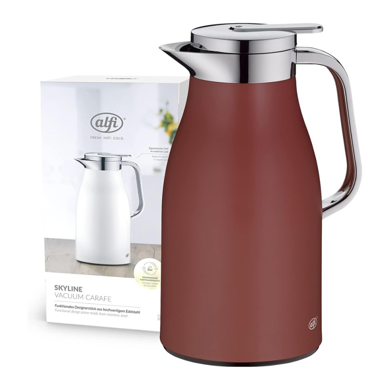 1.0L INSULATED CARAFE SKYLINE - MEDITERRANEAN RED