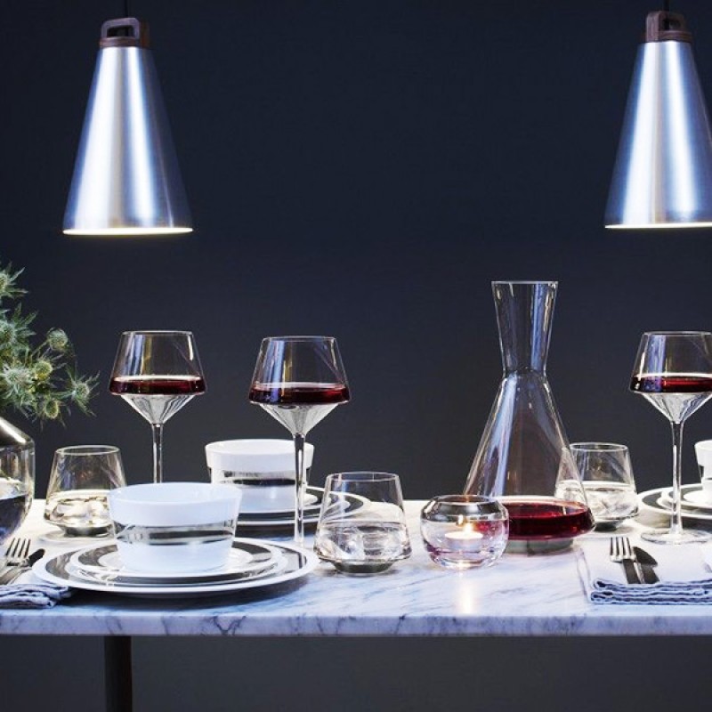 SPACE WINE GOBLET PLATINUM - SET OF 2