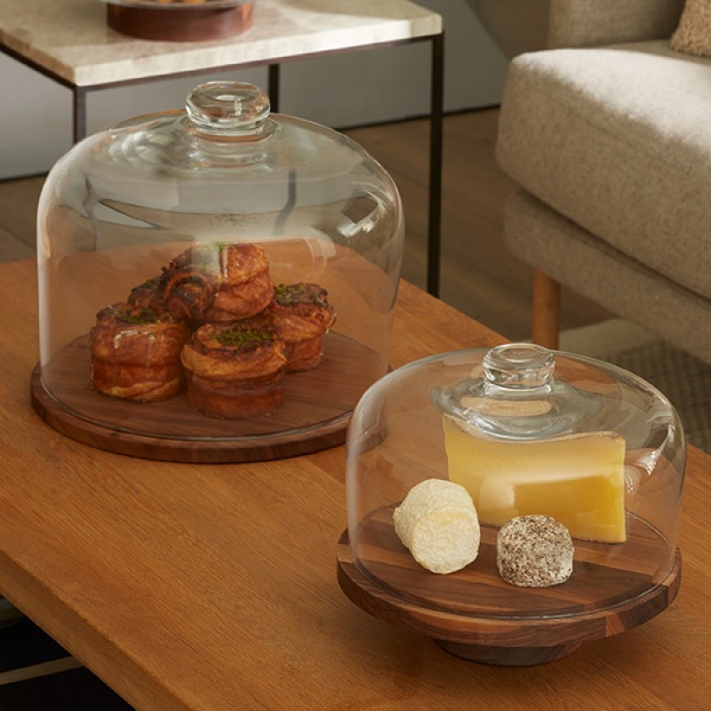 26cm City Dome & Walnut Stand