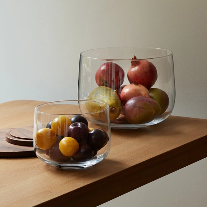 CITY BOWL & WALNUT LID CLEAR