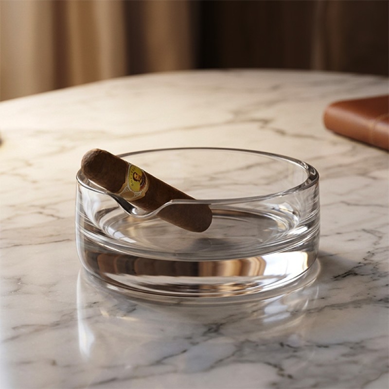 BAR CULTURE CIGAR ASHTRAY 17CM CLEAR