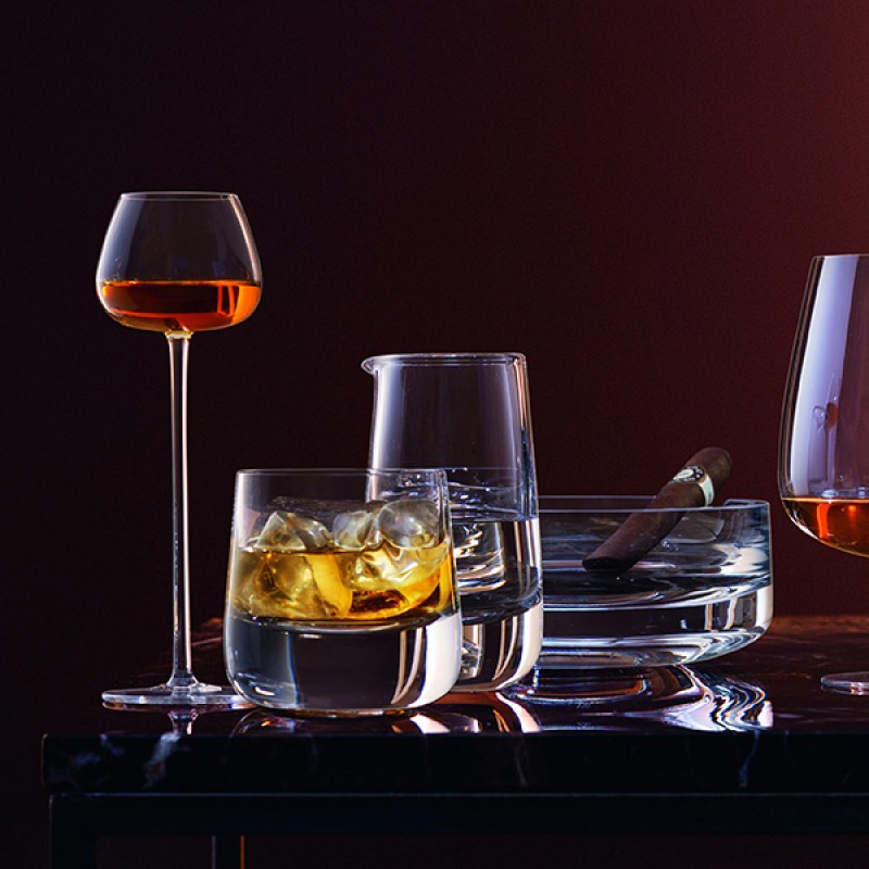 BAR CULTURE CIGAR ASHTRAY 17CM CLEAR