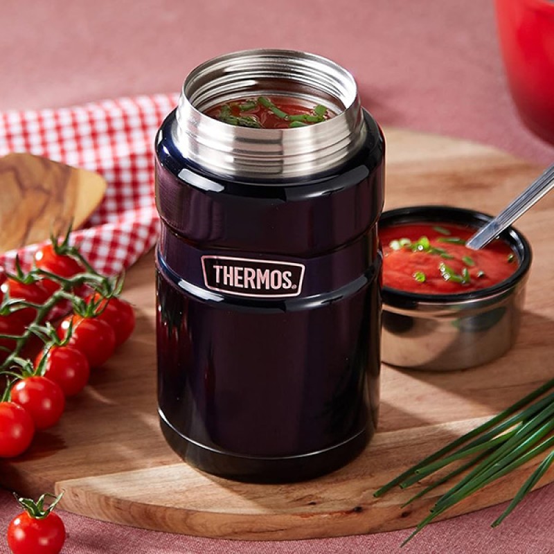 INS. FOOD JAR SK MIDNIGHT BLUE POLISHED