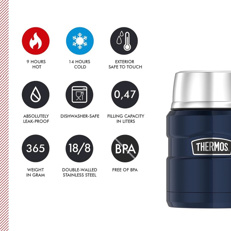 INS. FOOD JAR SK MIDNIGHT BLUE POLISHED