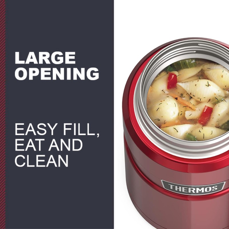 INS. FOOD JAR SK CRANBERRY RED POLISHED