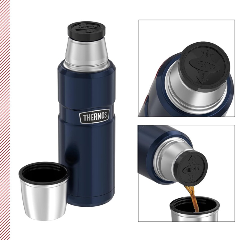 INS. BEV. BOTTLE SK MIDNIGHT BLUE POLISHED