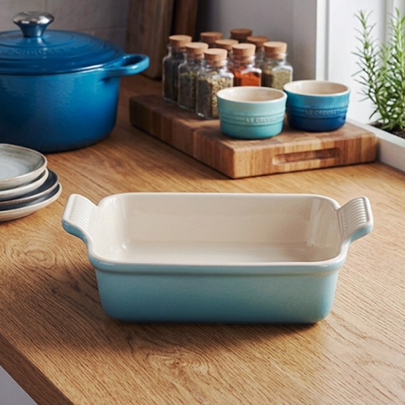 19CM HERITAGE RECTANGULAR BAKING DISH STONEWARE - SEA SALT