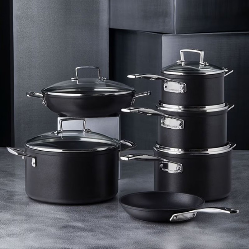 24CM TOUGHENED NON-STICK DEEP CASSEROLE WITH GLASS LID