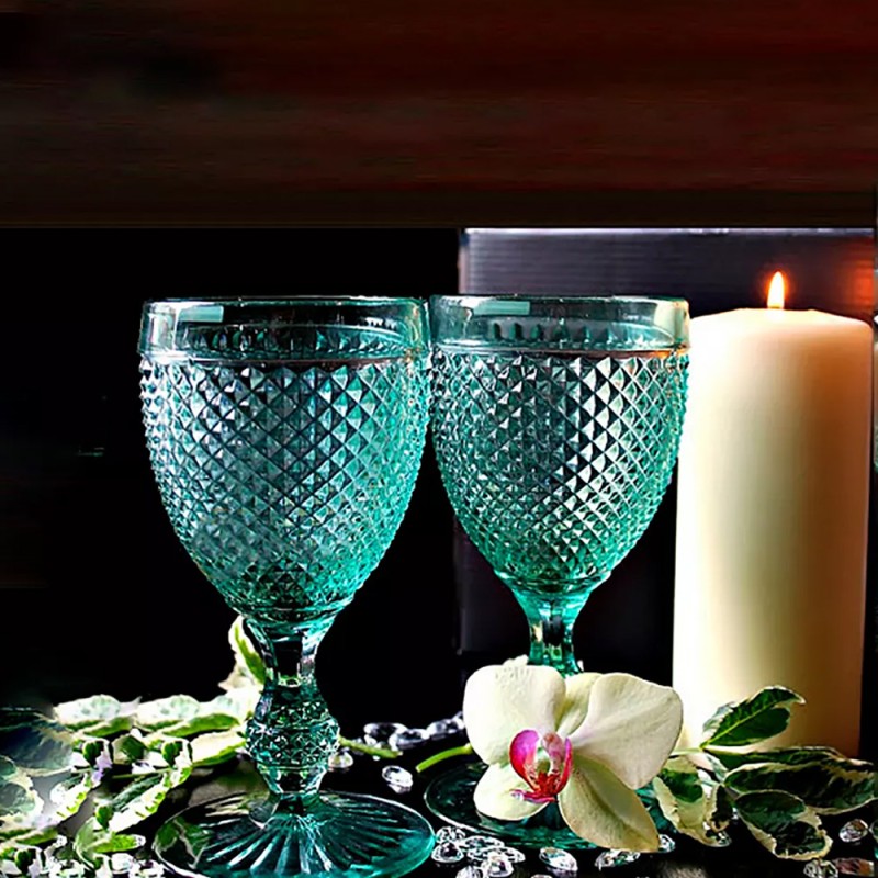 WATER GOBLET MINT GREEN - SET OF 4