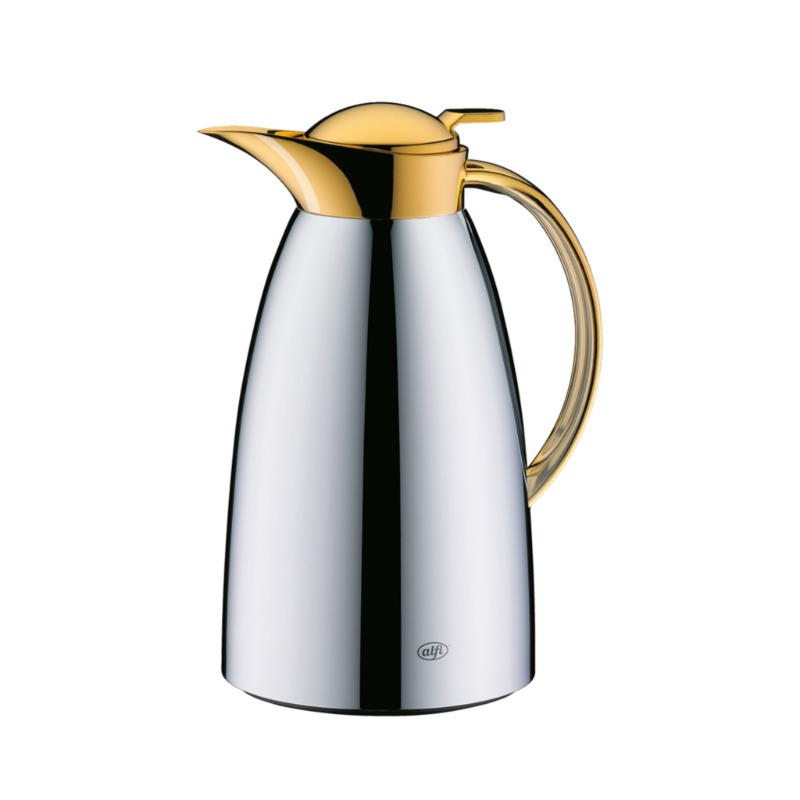 1L INSULATED CARAFE GUSTO ARABIC - CHROME GOLD