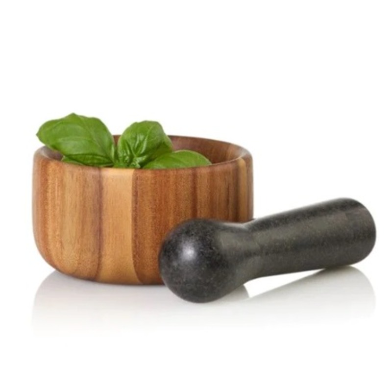 MORTAR TARU ACACIA WOOD GRANITE