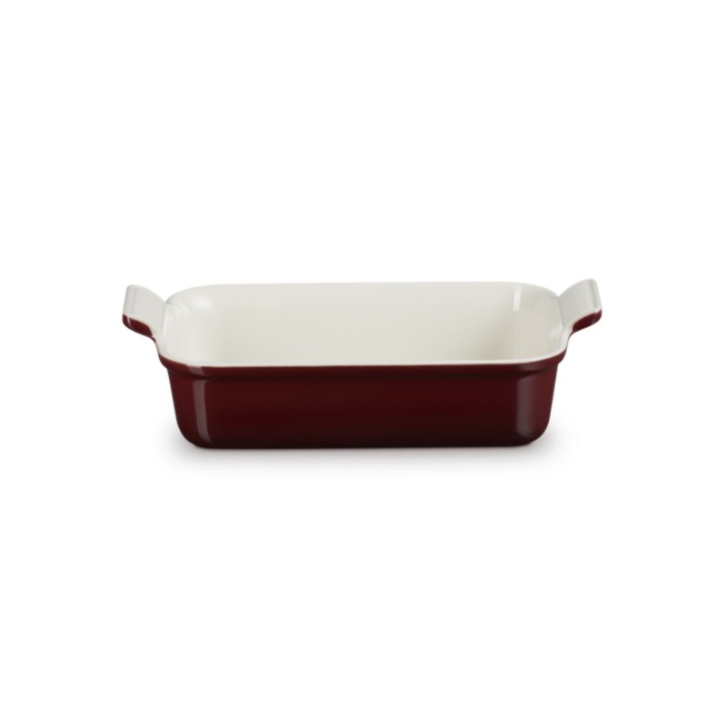 26cm STONEWARE HERITAGE RECTANGULAR DISH - GARNET