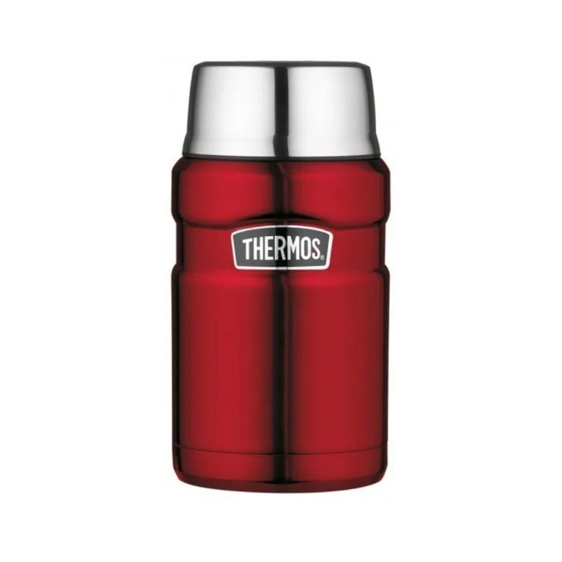 INS. FOOD JAR SK CRANBERRY RED POLISHED