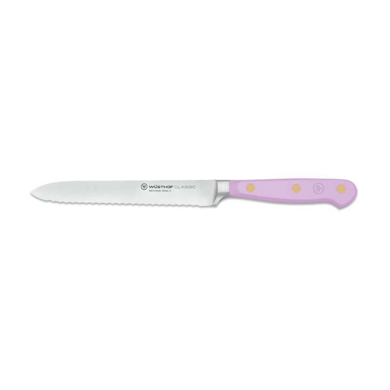 SERRATED UTILITY KNIFE CLASSIC PURPLE YAM - 14cm